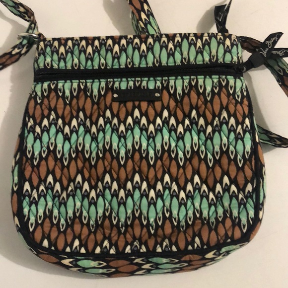 Vera Bradley brown/green bag - Picture 4 of 7